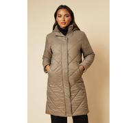 Quilted Coat Dorothy Perkins Mink Brown 8