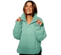 Womens Quilted Coats UK Womens Puffer Pullover Jacket Lightweight Quilted Dolman Hoodies Jackets Quarter Button Full Zip Casual Padded Coats Autumn and Winter Warm Baggy Comfort Outerwear