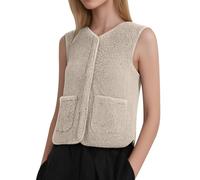 women's quilted gilet lace buttons front gilets floral embroidered vest bowknot sleeveless women tassel fringe vintage plain coat plus size outwear tops