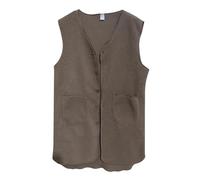 Women's Quilted Gilet Padded Outdoor Vest Removable Hood Waistcoat Reversible Sleeveless Vests Supersoft Eco-Friendly Filling Jacket Coat with Zip Pockets For Golf Hiking Spring Fall Winter