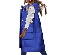 Women's Quilted Gilet - Zip Padded Vest Waistcoat Warm Jacket Warmer Padded Coats Sleeveless V-Neck Button Down Outdoor Windproof Coat Cozy Outerwear Winter Clothes