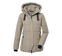 Women's quilted hooded jacket Killtec GW 25 Beige 44