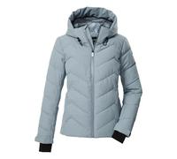 Killtec KSW 31 WMN SKI QLTD JCKT Women's Ski Jacket/Functional Jacket in Down Look with Hood and Snow Guard Light Ice Blue, 46, 43417-000