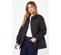 Quilted Padded Collar Short Puffer Coat Dorothy Perkins Black 10