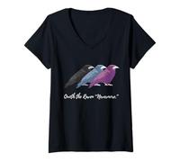 Womens Quoth The Raven Nevermore | Edgar Allen Poe Quote T-Shirt V-Neck T-Shirt