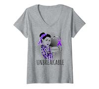 Womens RA WARRIOR IS UNBREAKABLE T SHIRT V-Neck T-Shirt