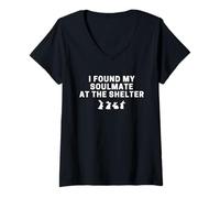 Womens Rabbit Adoption, I Found My Soulmate at The Shelter V-Neck T-Shirt