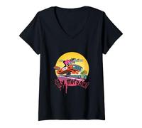 Women's Rabbit & Wolf Nu pogodi! Wolk i Sajez Vintage Design V-Neck T-Shirt