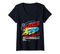 Womens Race The Night Fast and Furious Movie Merch V-Neck T-Shirt