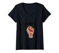 Womens Radical Feminist Spanish-Speaking Latina Feminist: Feminista V-Neck T-Shirt
