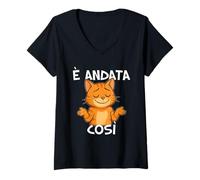 Womens Ragazzi, è andata così. Semplicemente inevitabilmente così V-Neck T-Shirt