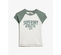 Women's raglan sleeve T-shirt Superdry Athletic Essentials White M