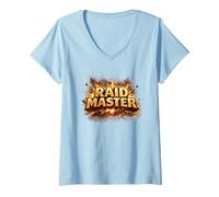 Women's Raid Master Raider Indian Sport Raid Player Team Shirt V-Neck T-Shirt