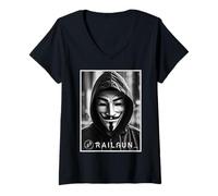 Womens RAILGUN - Private Anonymous, Zero-Knowledge Cryptography V-Neck T-Shirt