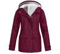 Women's Rain Jacket Lightweight Raincoat Hood Waterproof Windbreaker Transition Jacket Breathable Coat Winter Coat Loose Ladies Fleece UK Outdoor Softshell Ski Mountaineering Trench