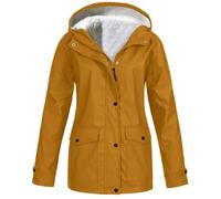 Women's Rain Jacket Lightweight Raincoat Hood Waterproof Windbreaker Transition Jacket Breathable Coat Winter Coat Loose Ladies Fleece UK Outdoor Softshell Ski Mountaineering Trench