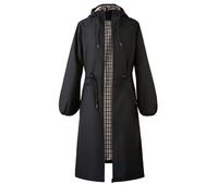 Women's Rain Jacket Long Hooded Waterproof Jacket Mid Season Parka Waterproof Waxed Trench Coat Autumn Winter Waterproof Coats Lightweight Waterproof Clothing Waterproof Coat Windbreaker Waterproof