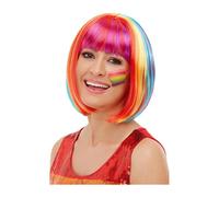 Rainbow Bob Wig, Multi-Coloured
