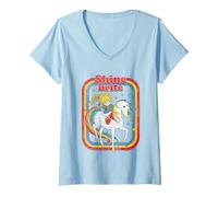 Womens Rainbow Brite & Starlite Shine Bright BFF's V-Neck T-Shirt