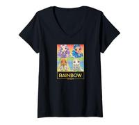 Women's Rainbow High - Character Grid V-Neck T-Shirt