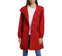 Womens Raincoat Plus Size,Lightweight Waterproof Jacket Active Outdoor Trench Zipper Hiking Walking Cycling Quick Dry Rain Coats For Women Long Sleeve Ladies Raincoats With Hood Red