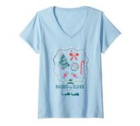 Womens Raised by Elf V-Neck T-Shirt