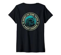 Womens Raised On Hose Water and Hard Lessons (ON BACK) V-Neck T-Shirt