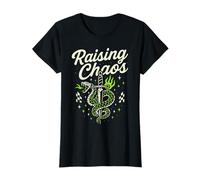 Womens Raising Chaos Snake Graphic Wild Motto T-Shirt