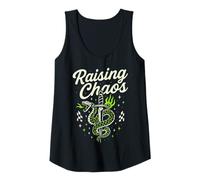 Womens Raising Chaos Snake Graphic Wild Motto Tank Top
