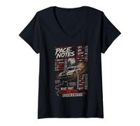 Women's Rally Pace Notes Co Driver Racing Rally Car Motorsport V-Neck T-Shirt