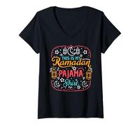 Womens Ramadan Kareem Eid Mubarak This is My Ramadan V-Neck T-Shirt