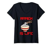 Women's Ramen is Life V-Neck T-Shirt