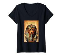 Womens Ramses II King of Egypt V-Neck T-Shirt