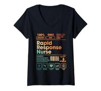 Womens Rapid Response Nurse Nursing RN ICU ER Medical Student V-Neck T-Shirt