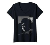 Womens Rapper LL Cool J Mama Said Knock You Out Michael Grecco V-Neck T-Shirt