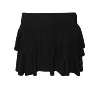 Women's RARA Mini Short Skirt Party Casual Club Wear Frill Skirt Fancy Dress Summer Wear Ladies Short Zebra Animal Black White Print Mini Skirt (UK, Numeric, 16, 18, Regular, Regular, Black)