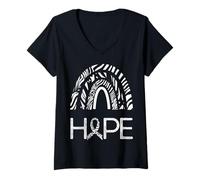 Womens Rare Disease Love Prayer Hope Faith Christians Pray Healing V-Neck T-Shirt