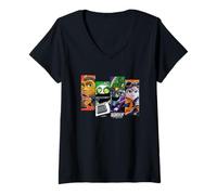 Womens Ratchet & Clank Rift Apart Character Grid V-Neck T-Shirt