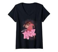 Womens Ratz Meme - funny rat funny mouse ratz pink ratz mouse meme V-Neck T-Shirt