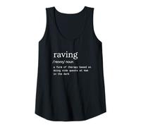 Womens Raving Definition Funny Side Quests - Techno Culture Meme Tank Top