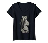 Women's Ray Allen & Lord Charles Ventriloquist Dummy Dick Barnatt V-Neck T-Shirt