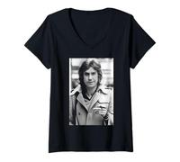 Women's Ray Davies The Kinks Waterloo Sunset Singer 1976 V-Neck T-Shirt