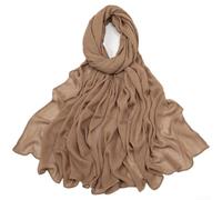 Women's Rayon Scarf Plain Solid Color Lightweight Head Wrap | Plain knit design, minimalist elegance, suits various for occasions from casual to formal