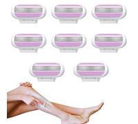 Women'S Razor Blades Refills, 8 Pcs Razors for Women Refill, For Venus Razor Blades Refill Compatible with Gillette Venus Smooth Razor for Women Shaving, Washable Easy to Replace (Pink)
