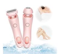 Womens Razor, Razor for Women, 2025 New Glide Pro 3.0 Shaver, 2 in 1 Wet & Dry Waterproof Electric Razors for Women, Shaver with Removable Head for Leg Arm Underarm Bikini Area (Pink)