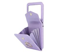 Women'S Razr 40 Ultra Wallet Case, Crossbody Design, Blocking Leather, Card Slots, Lavender Color