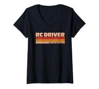 Women's RC Driver Retro Sunrise V-Neck T-Shirt