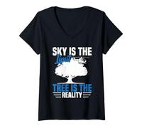 Womens RC Helicopter RC Model Sky Limit Radio Controlled Helicopter V-Neck T-Shirt