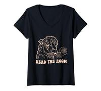 Womens Read The Room V-Neck T-Shirt