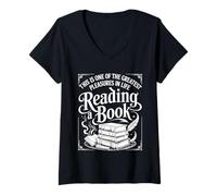Womens Reading a Book One Of Life's Greatest Pleasures ----- V-Neck T-Shirt